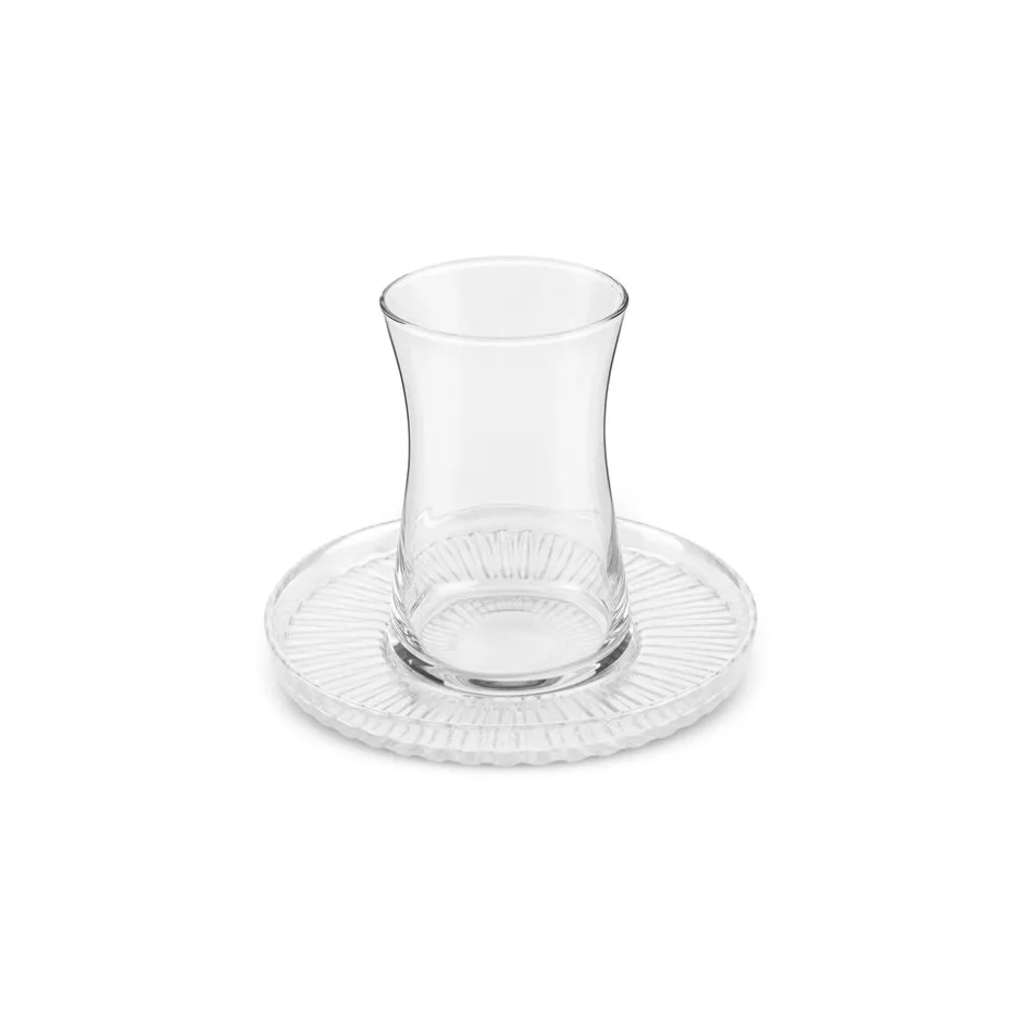 Karaca Mokka & Espressotassen Set-Lily 12-teiliges Türkisches Teeset für 6 Personen, 170 ml, Luster