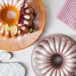 Karaca Kuchenform-Lina Geschnittene Gießen Kuchenform 25,5 cm Rosegold
