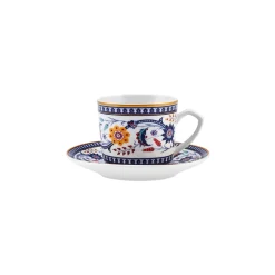 Karaca Mokka & Espressotassen Set-Linden-Kaffeetassen-Set, 2 Personen, 80 ml Blau01