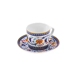 Karaca Mokka & Espressotassen Set-Linden-Kaffeetassen-Set, 2 Personen, 80 ml Blau01