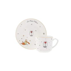 Karaca Mokka & Espressotassen Set-Little Prince 6 Personen Kaffeetassen-Set 80 ml Multıfarben