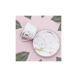 Karaca Mokka & Espressotassen Set-Little Prince 4-teiliges Mochatassen-Espressotassen Set für 2 Personen Multıfarben