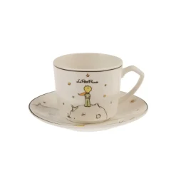 Karaca Mokka & Espressotassen Set-Little Prince 4-teiliges Mochatassen-Espressotassen Set für 2 Personen Multıfarben