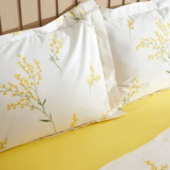 Karaca Bettwäsche-Loretta 100% Baumwolle Doppelbett Bettwäsche Set, Gelb Yellow