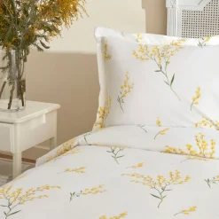 Karaca Tagesdecke Set-Loretta 100% Baumwolle Doppelbett-Piké-Set, Gelb Yellow