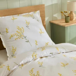 Karaca Bettwäsche-Loretta Renforcé Bettwäsche-Set, Einzelbett, Gelb