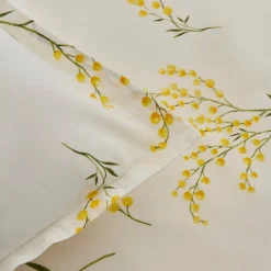 Karaca Bettwäsche-Loretta Renforcé Bettwäsche-Set, Einzelbett, Gelb