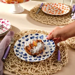 Karaca Kuchenplatte-Lovely 7-teiliges Kuchen-Set für 6 Personen Rot02