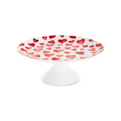 Karaca Kuchenplatte-Lovely 7-teiliges Kuchen-Set für 6 Personen Rot02