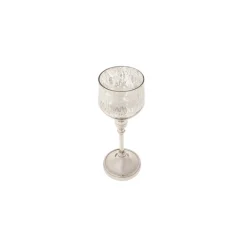 Karaca Deko-Objekte-Lucca Şamdan Tealight Kerzenhalter Silber 24,75cm Sılber
