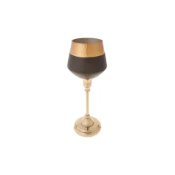 Karaca Kerzenständer-Lucca Şamdan Tealight Kerzenhalter Schwarz 30,5cm Schwarz01