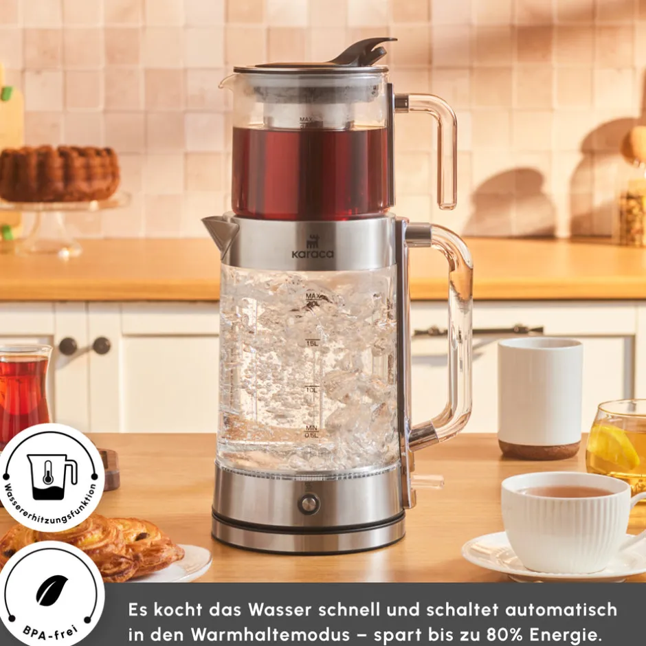 Karaca Teekocher-Luma Glas-Teemaschine