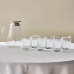 Karaca Gläser-Sets-Luminous 7 Teiliges Glas Set Transparent Şeffaf
