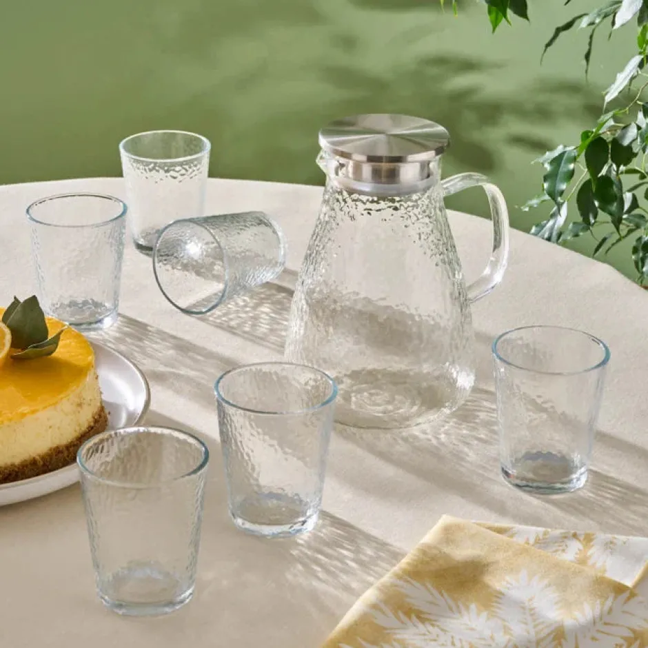 Karaca Gläser-Sets-Luminous 7 Teiliges Glas Set Transparent Şeffaf