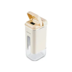 Karaca Salz Und Pfefferstreuer-Luminous, 3-teiliger Salz- und Pfefferstreuer, Creme Creme01