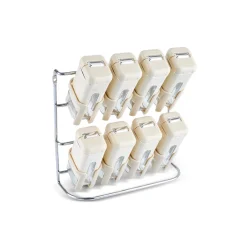 Karaca Gewurzset-Luminous, 9-teiliges Gewürzgläser-Set, Creme Creme01
