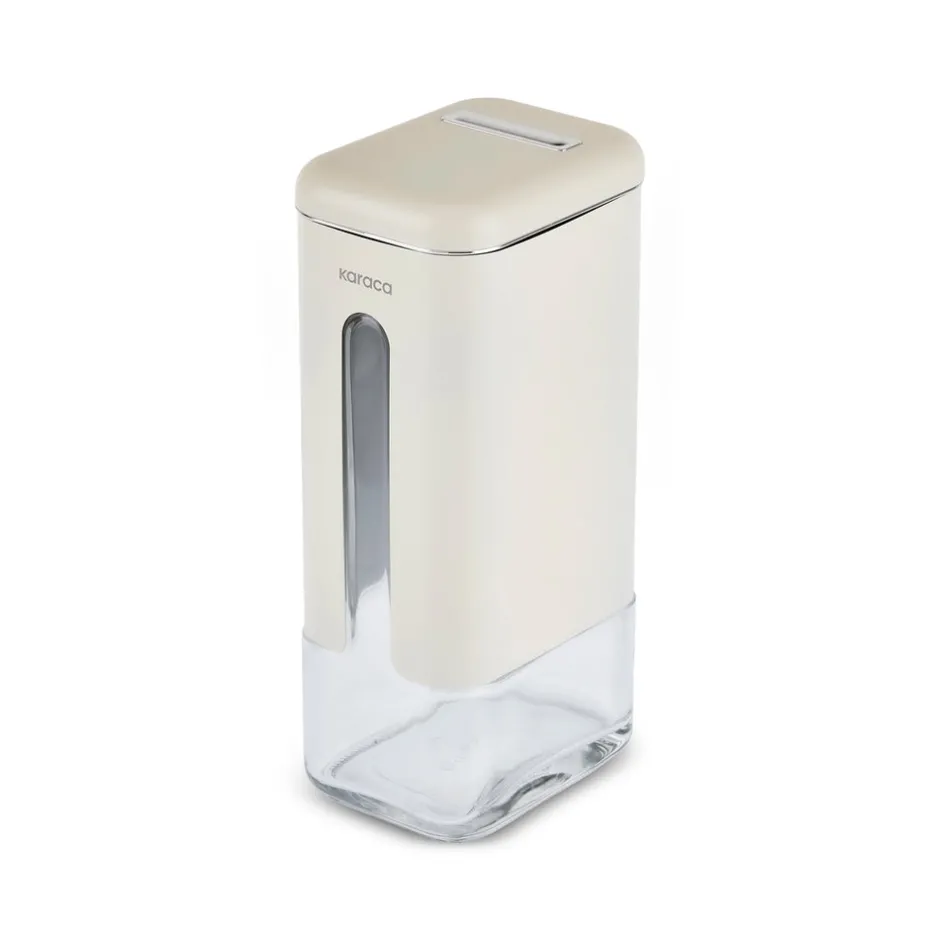 Karaca Salz Und Pfefferstreuer-Luminous, Vorratsglas, 1210ML, Creme Creme01