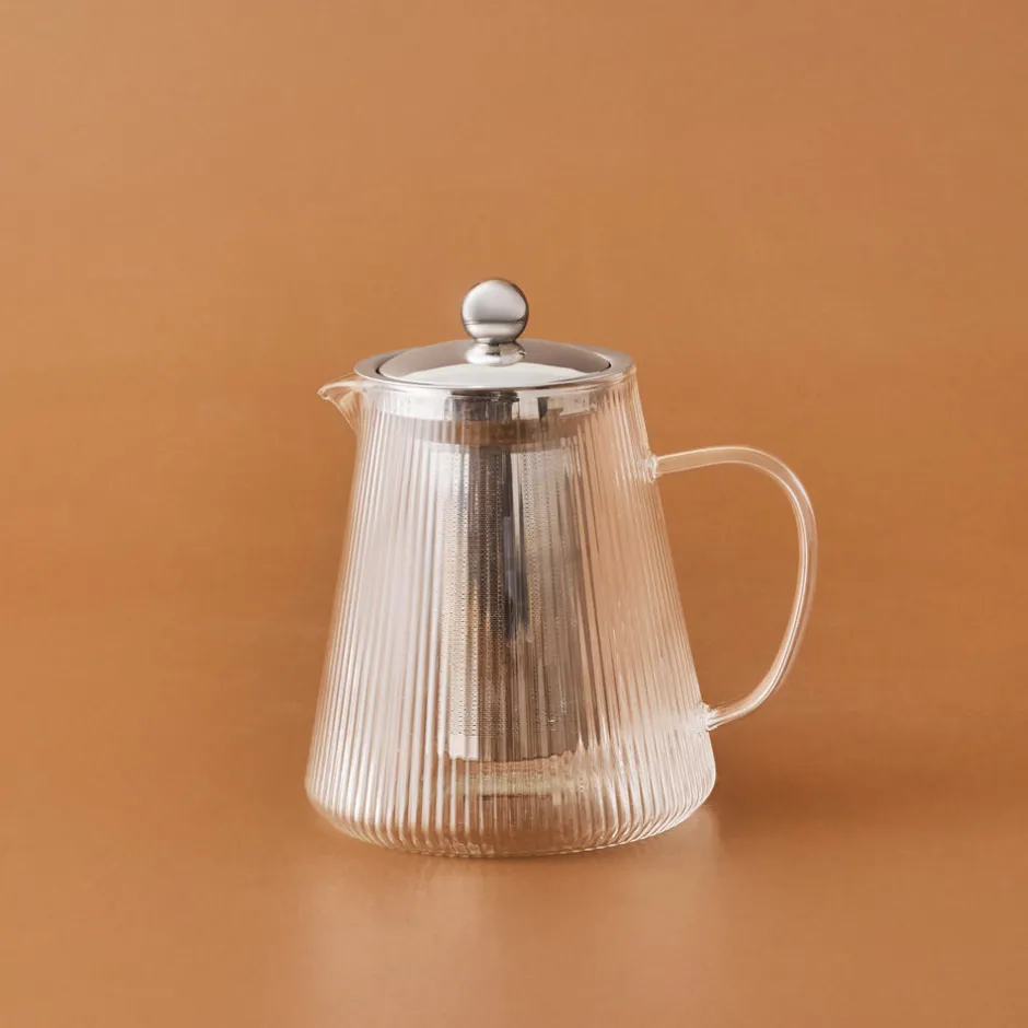 Karaca French Press-Lumira Borosilikat Glas Teekanne, 1200 Ml