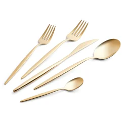 Karaca Bestecksets Für 6 Personen-Lızbon Gold 6-Personen 30-teiliges Besteckset