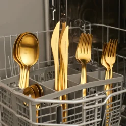 Karaca Bestecksets Für 6 Personen-Lızbon Matte Gold 6-Personen 30-teiliges Besteckset
