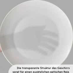 Karaca Tafelservice Für 12 Personen-Marcelo Weiß Geschirr und Frühstücks Set, 88 Teilig Weıß01