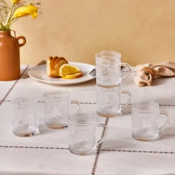 Karaca Teegläser Sets-Margo 6-teiliges Teeglas-Set Şeffaf