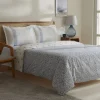 Karaca Bettwäsche-Marino Bettwäsche-Set aus 100 % türkischer Baumwolle, Doppelbett, Blau
