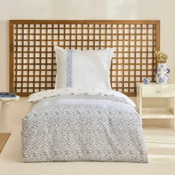 Karaca Bettwäsche-Marino Renforcé Bettwäsche-Set, Einzelbett, Blau