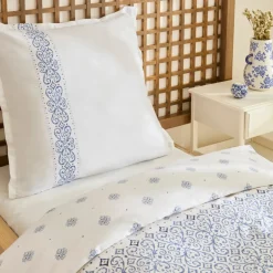 Karaca Bettwäsche-Marino Renforcé Bettwäsche-Set, Einzelbett, Blau