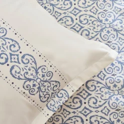 Karaca Bettwäsche-Marino Renforcé Bettwäsche-Set, Einzelbett, Blau