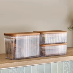 Karaca Vorratsbehälter-Massimo Vorratsbehälter-Set 3-teilige Şeffaf