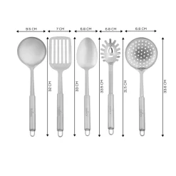 Karaca Backhelfer-Master 5-teiliges Service-Set Sılber03