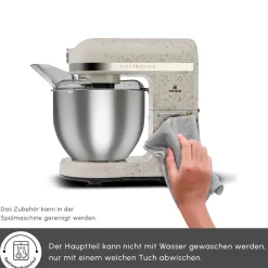 Karaca Küchenchef-Mastermaid Chef Pro Doppelarm Küchenchef Ikonisch Beige, 5L, 1500 W Iconıc Beıge