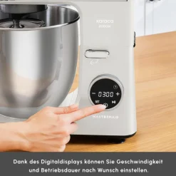 Karaca Küchenchef-Mastermaid Chef Ultra D2000W Küchenmaschine mit Digitaldisplay Starlight 7L