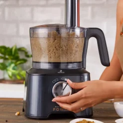 Karaca Küchenmaschine-Mastermaid Power Max 11 in 1 Küchenroboter , 2500W Glänzend Schwarz
