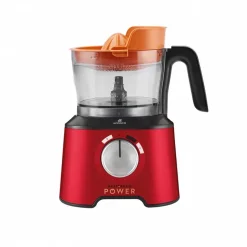 Karaca Küchenmaschine-Mastermaid Power Max 11 in 1 Küchenroboter Imperial Rot 2500 W Imperıal Red