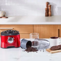 Karaca Küchenmaschine-Mastermaid Power Max 11 in 1 Küchenroboter Imperial Rot 2500 W Imperıal Red