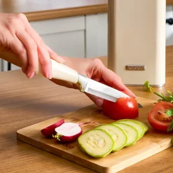 Karaca Messersets-Mastersharp Messerset Weiß Ekru