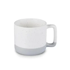 Karaca Mugs & Kaffeebecher-Maybel Tasse, Weiß Grau, 400 ml Weıß Grau
