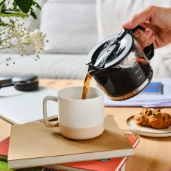 Karaca Mugs & Kaffeebecher-Maybel Tasse, Weiß Orange, 400 ml Weıß Orange