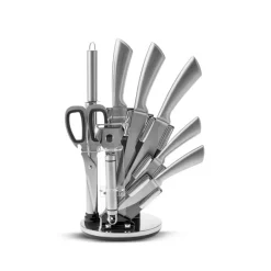 Karaca Messersets-Meister Bremen Deutscher Stahl 9-teiliges Messerset Inox