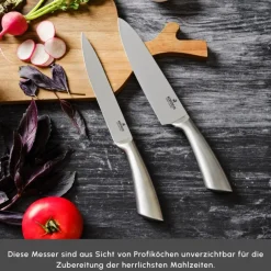Karaca Messersets-Meister Bremen Deutscher Stahl 9-teiliges Messerset Inox