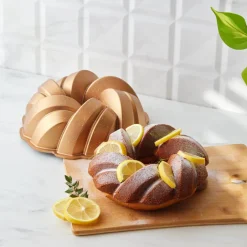 Karaca Kuchenform-Mesh Gusseisen Kuchenform, 26 cm Gold
