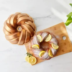 Karaca Kuchenform-Mesh Gusseisen Kuchenform, 26 cm Gold