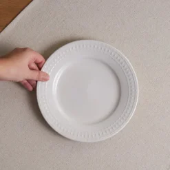 Karaca Servierplatte|Dessertteller-Mina Kuchenteller 21 cm Weıß01
