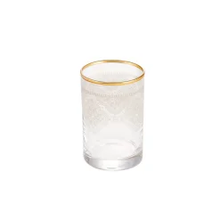 Karaca Gläser-Sets-Mira 6 Glas-Kaffeebecher in Gold