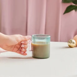 Karaca Mugs & Kaffeebecher-Miracle Blau Tasse, Rosa Henkel Blau01
