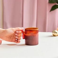 Karaca Mugs & Kaffeebecher-Miracle Tasse, Brauner Henkel Braun01