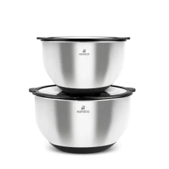 Karaca Vorratsbehälter-Mixmaster 2-teiliges Mixset, Inox