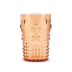 Karaca Wasserglas-Moise Acryl Trinkglas, 400 ml, Orange Orange01
